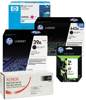 Example images of boxed new & unused cartridges